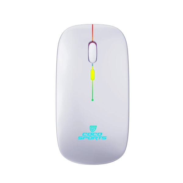 Coconut WM20 Lucid Wireless + Bluetooth Mouse, Rechargeable, Dual Connectivity (Silver) – TechCure India