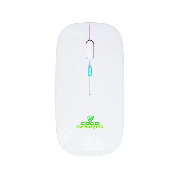 Coconut WM20 Lucid Wireless + Bluetooth Mouse, Rechargeable, Dual Connectivity (White) – TechCure India