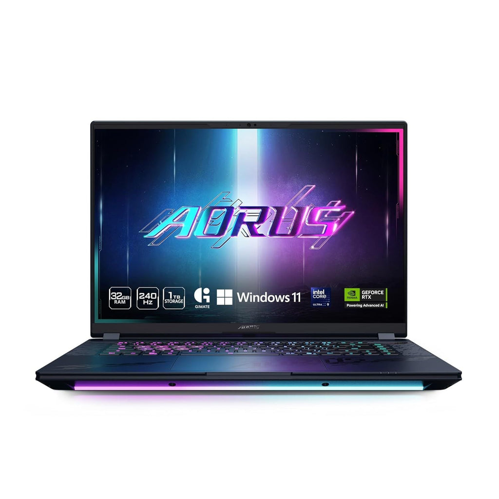 Gigabyte Aorus Master 16 BXHC4INE64SH, Intel Core Ultra 9 275HX Processor, 32 GB DDR5 Ram, 1TB M.2 NVMe SSD, NVIDIA GeForce RTX 5070 Ti 12GB GDDR7, 16 Inch, OLED WQXGA Gaming Laptop with 2 Years Warranty – TechCure India