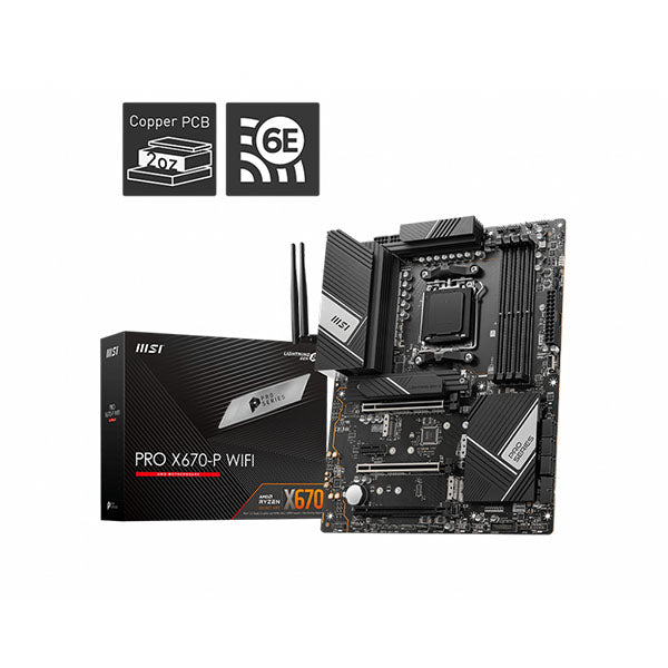 Msi Pro X670-p Wifi Amd Am5 Motherboard – TechCure India