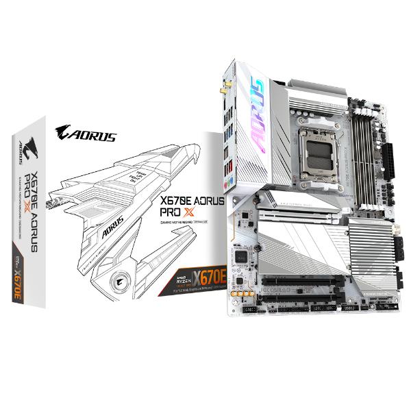 Gigabyte X670E AORUS PRO X AMD AM5 LGA 1718 ATX Motherboard – TechCure India
