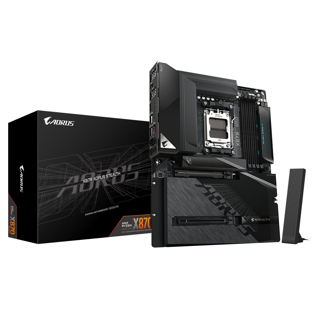 GIGABYTE X870 Aorus Stealth ATX Wifi7 DDR5 AMD Motherboard – TechCure India
