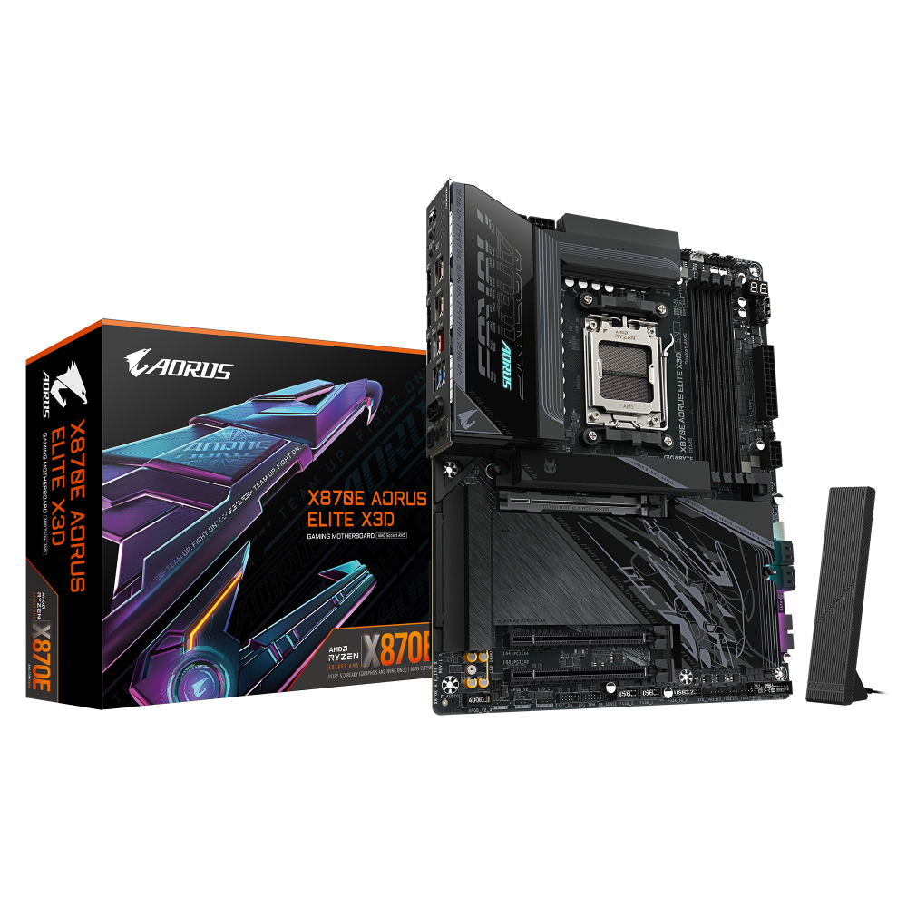 GIGABYTE X870E Aorus Elite X3D Wifi7 DDR5 AMD Motherboard – TechCure India