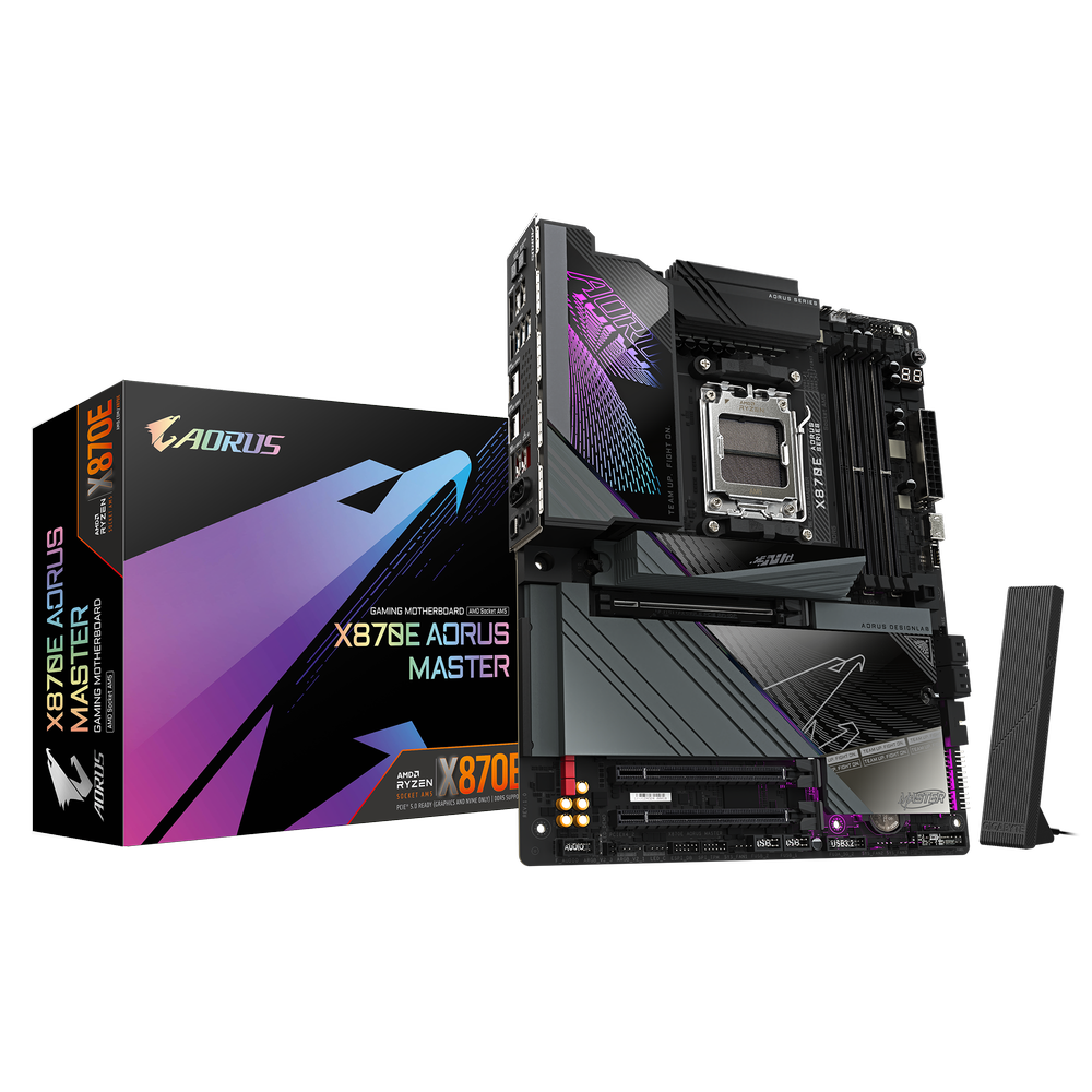 GIGABYTE X870E Aorus Master Wifi DDR5 AMD Motherboard – TechCure India