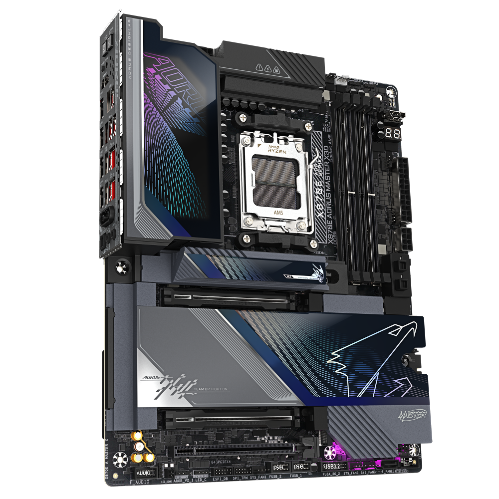 GIGABYTE X870E Aorus Master X3D Wifi7 DDR5 AMD Motherboard – TechCure India