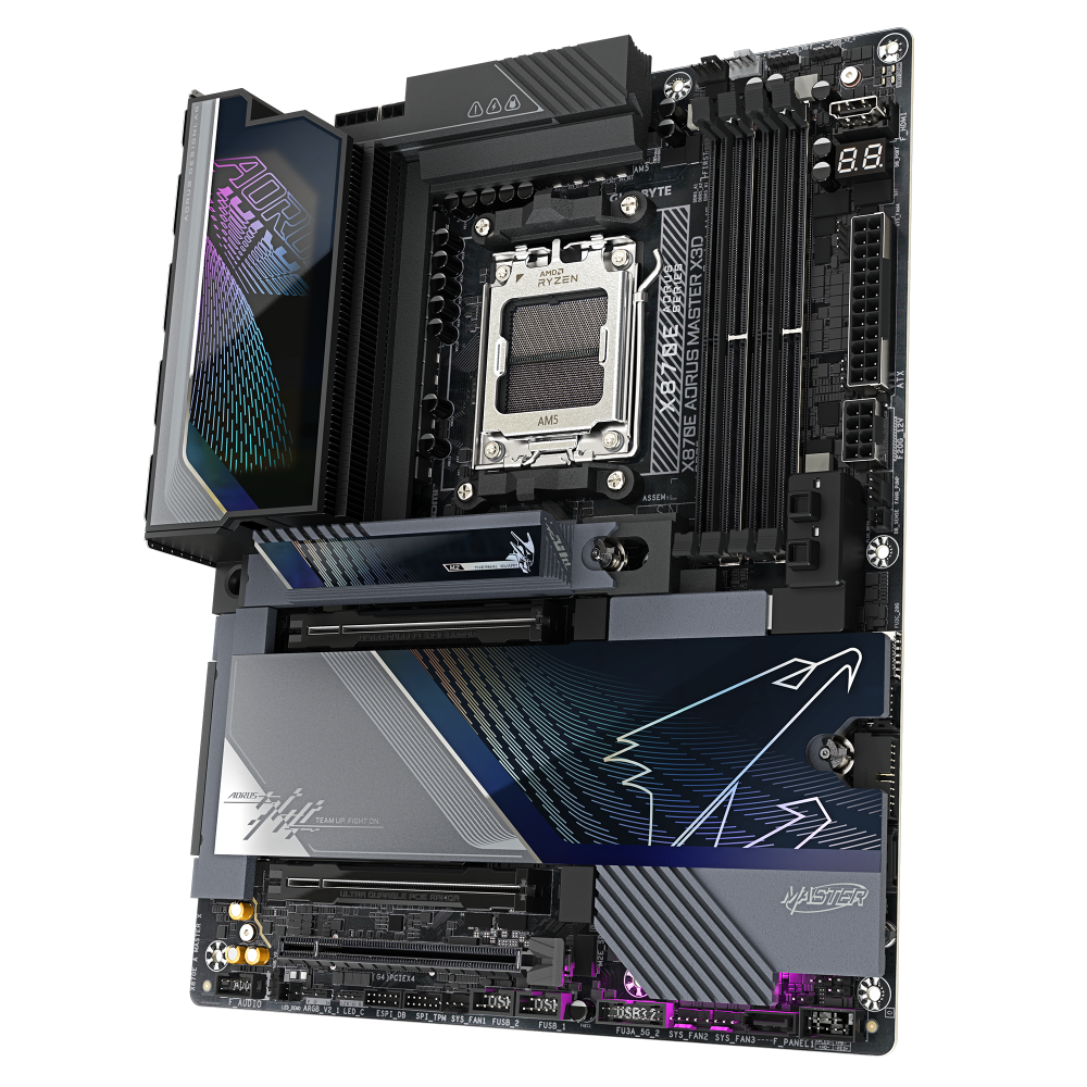 GIGABYTE X870E Aorus Master X3D Wifi7 DDR5 AMD Motherboard – TechCure India