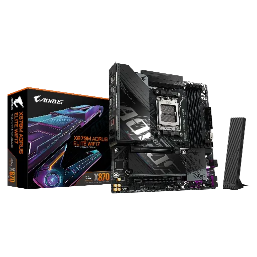 GIGABYTE X870M AORUS Elite WIFI7 AMD AM5 Motherboard – TechCure India