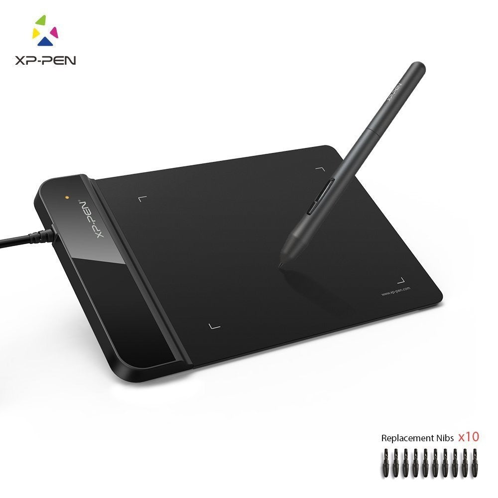 XP-PEN StarG430S Graphics Drawing Tablet Signature Tablet Pen Tablet 4x3 Size, 8192 Levels of Pressure Sensitivity, Battery Free Stylus and 20 Replacement Nibs (Black) – TechCure India