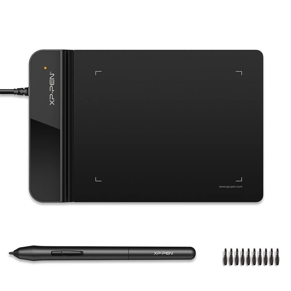 XP-PEN StarG430S Graphics Drawing Tablet Signature Tablet Pen Tablet 4x3 Size, 8192 Levels of Pressure Sensitivity, Battery Free Stylus and 20 Replacement Nibs (Black) – TechCure India
