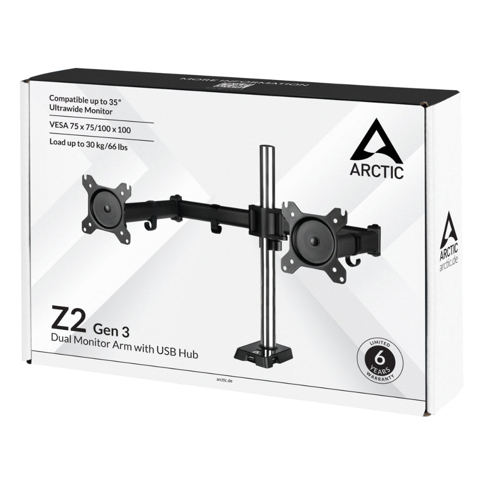 ARCTIC Z2 Gen 3 Desk Mount Dual Monitor Arm – TechCure India