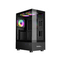 Coconut Stark Z3 Panoramic Glass Mid Tower Gaming Cabinet - Black – TechCure India