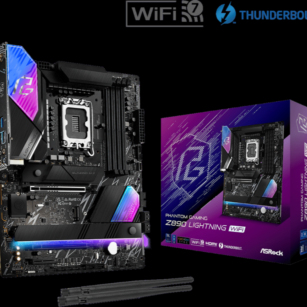ASROCK Z890 Lightning WIFI DDR5 Intel Motherboard - 4
