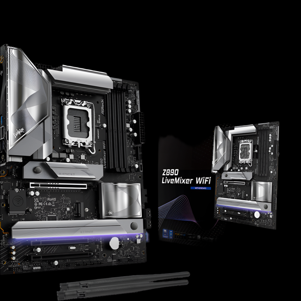 ASROCK Z890 Live Mixer WIFI DDR5 Intel Motherboard - 2