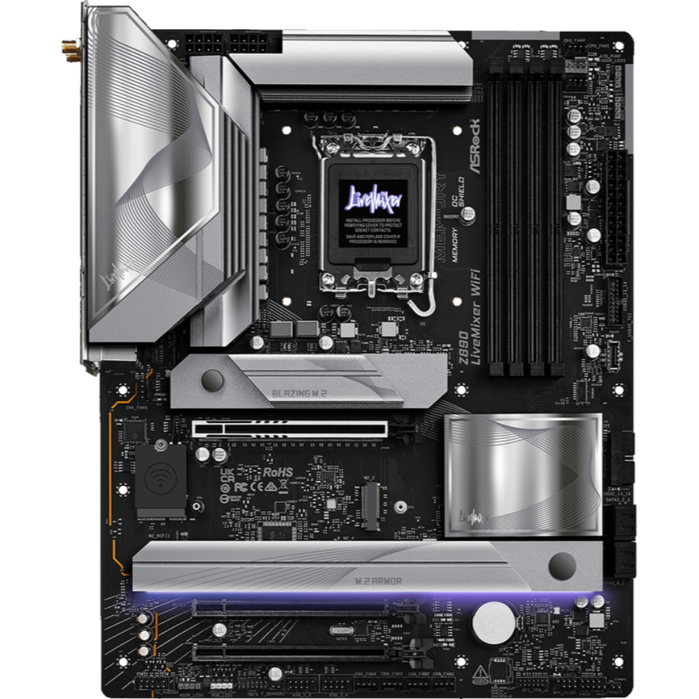 ASROCK Z890 Live Mixer WIFI DDR5 Intel Motherboard - 3
