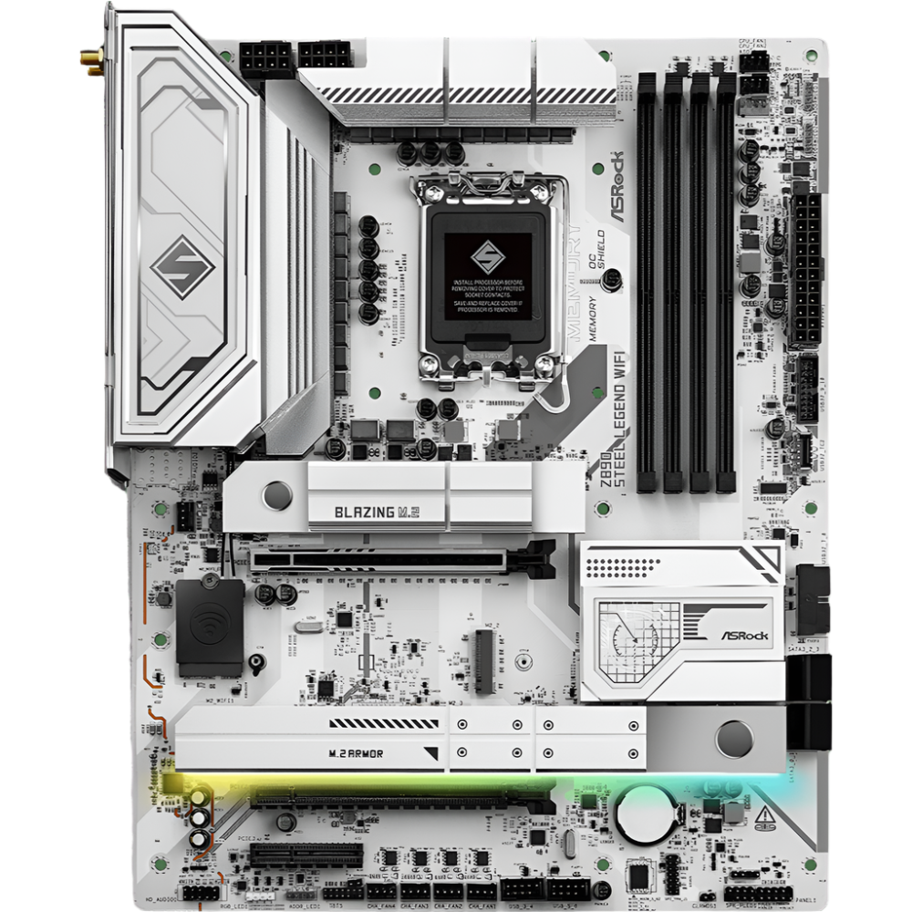 ASROCK Z890 Steel Legend WIFI DDR5 Intel Motherboard - 2