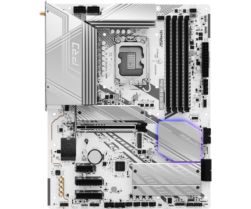 ASROCK Z890 PRO RS WIFI WHITE MOTHERBOARD – TechCure India