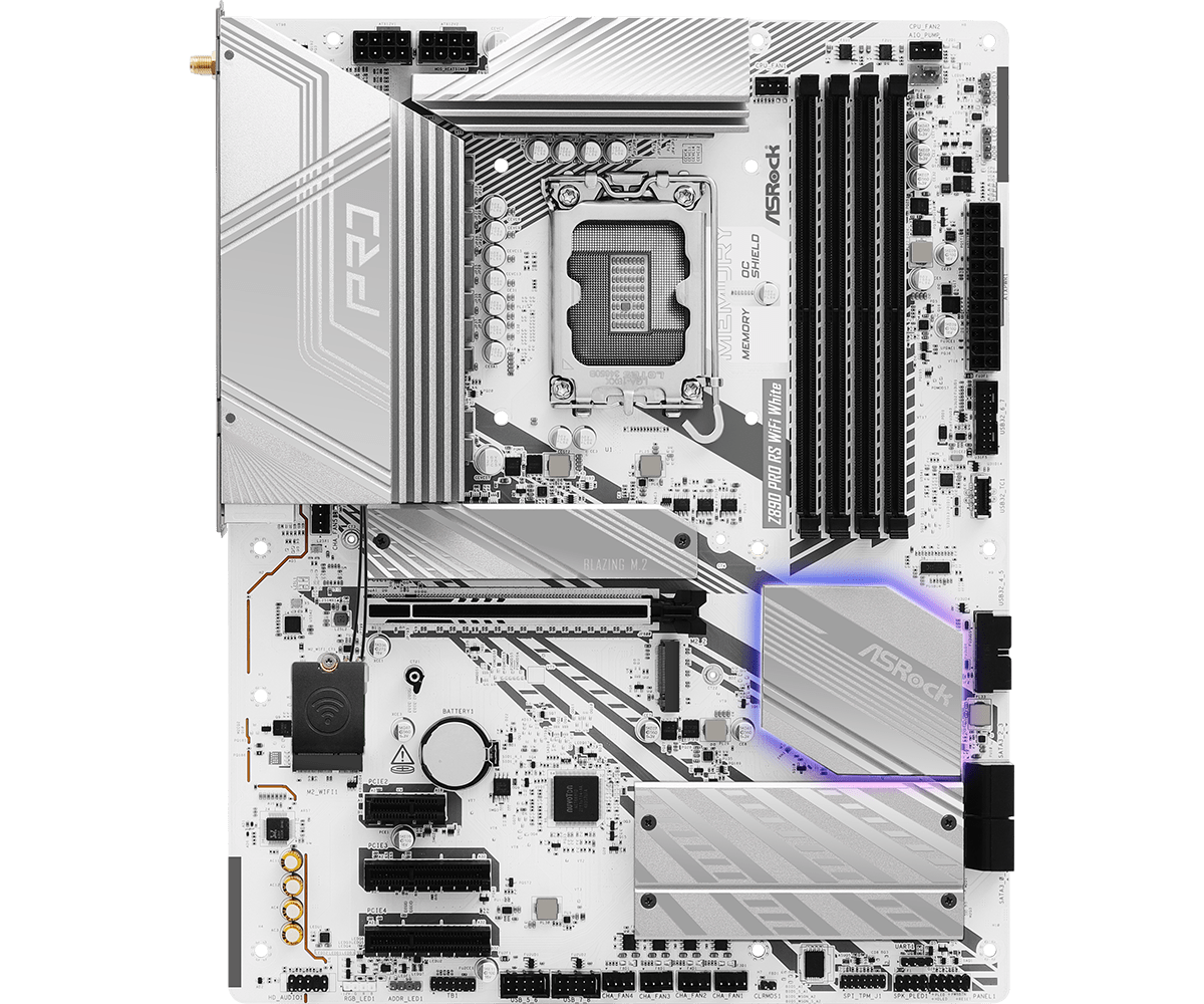 ASROCK Z890 PRO RS WIFI WHITE MOTHERBOARD – TechCure India