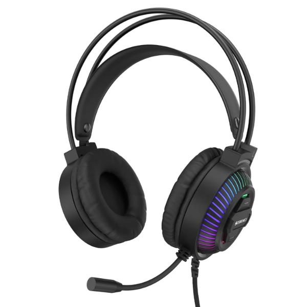 ZEBRONICS Jupiter 3.5mm Premium Gaming Over ear Headphone with 50mm Neodymium Drivers, Extra Soft Ear Cushion,Suspension Headband, Braided Cable,Volume Controller, Multicolor Lights, Pop Filter – TechCure India