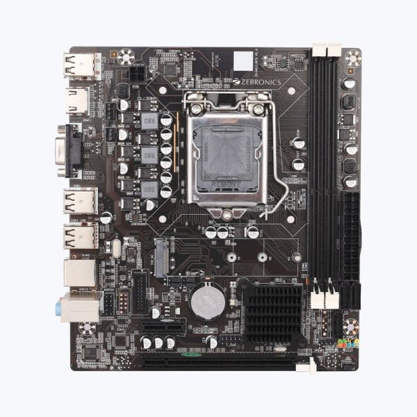 ZEBRONICS ZEB-H61M2 with PCIE M.2 / NVMe Slot (LGA 1155 Socket) Motherboard (Black) – TechCure India