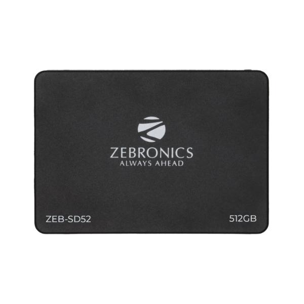 ZEBRONICS ZEB-SD52 SSD 512GB, SATA II and SATA III Interface, QLC, Silent Operation – TechCure India