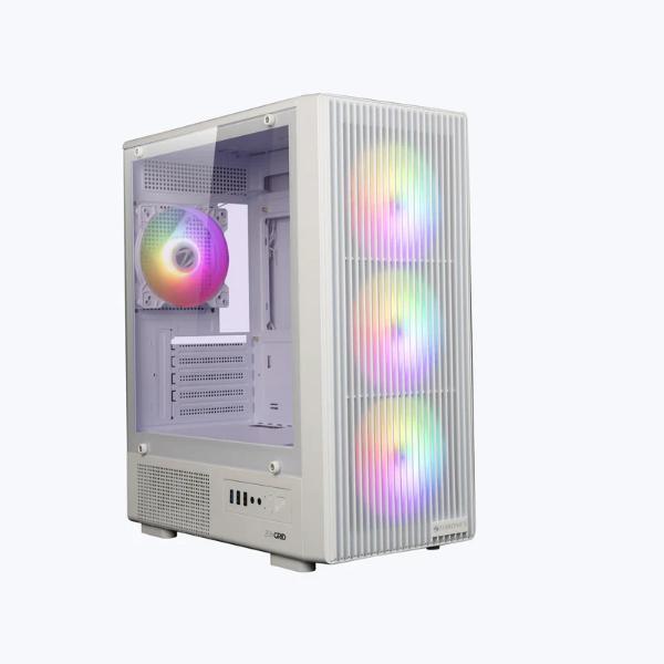 ZEBRONICS Zeb Grid mATX Cabinet (White) – TechCure India
