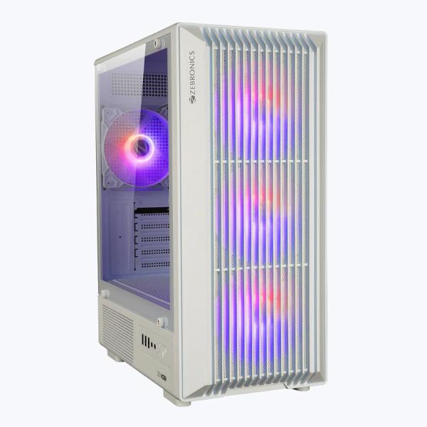 ZEBRONICS Zeb Icer mATX Cabinet (White) – TechCure India