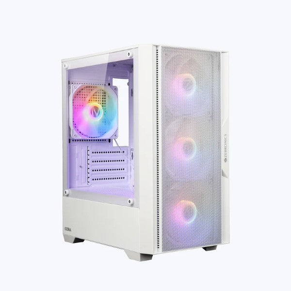 Zebronics ZEB-CORA Mid-Tower Gaming Cabinet White – TechCure India