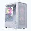 ZEBRONICS Fusion RGB MATX Mini Tower Cabinet ( White )