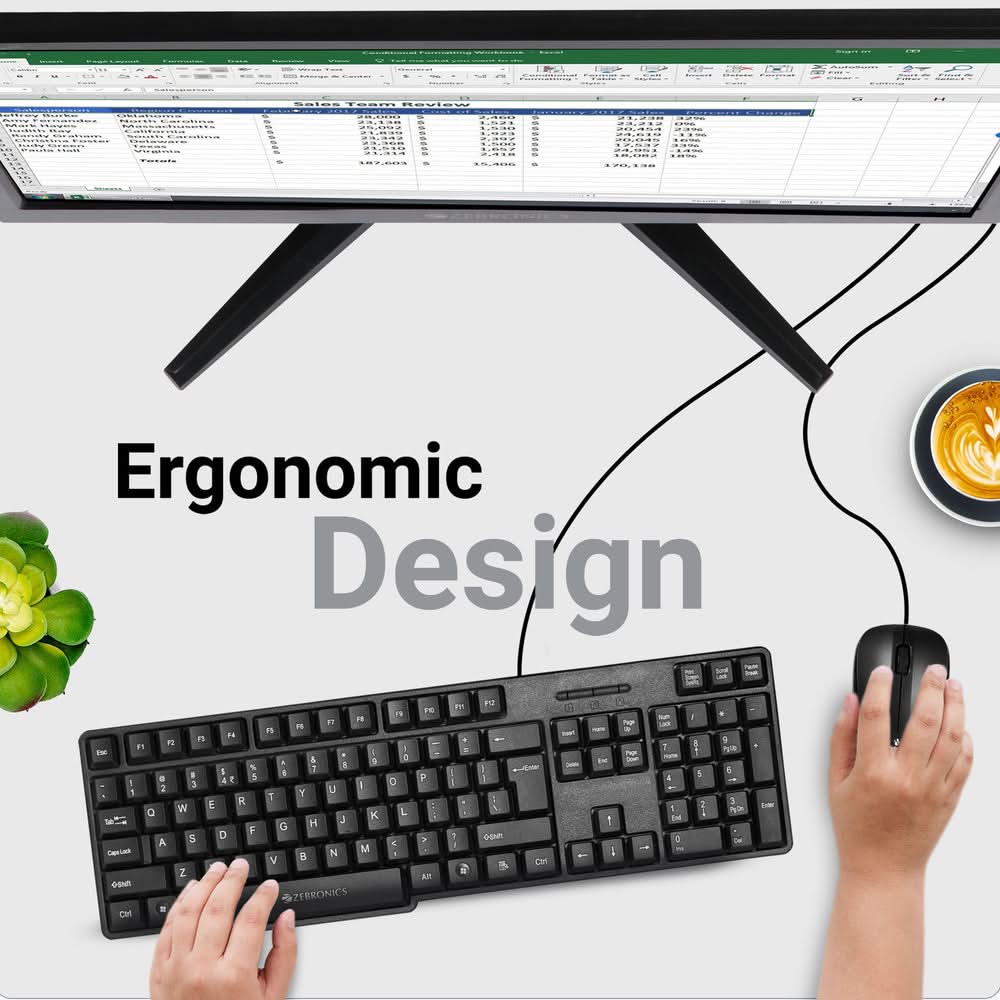 ZEBRONICS SET JUDWA 850 KEYBOARD – TechCure India