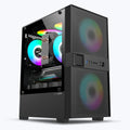 ZEBRONICS Leon RGB MATX Mini Tower Cabinet ( Black )