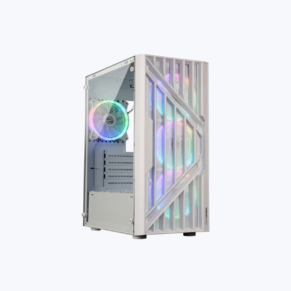 Zebronics Zeb Voxa White Gaming Cabinet – TechCure India