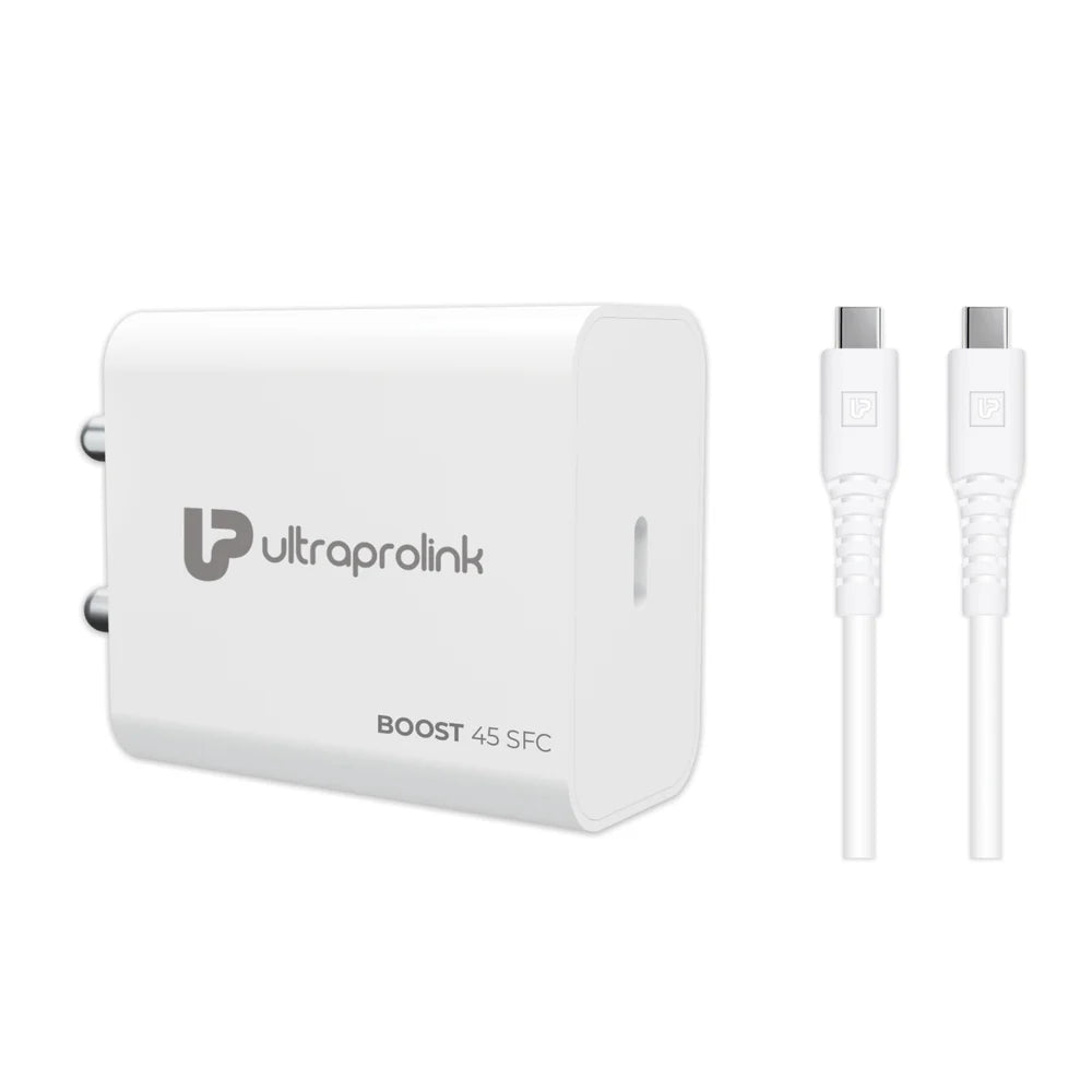 Ultra Prolink Boost 45 Super Fast Charger with Power Delivery UM1202C – TechCure India