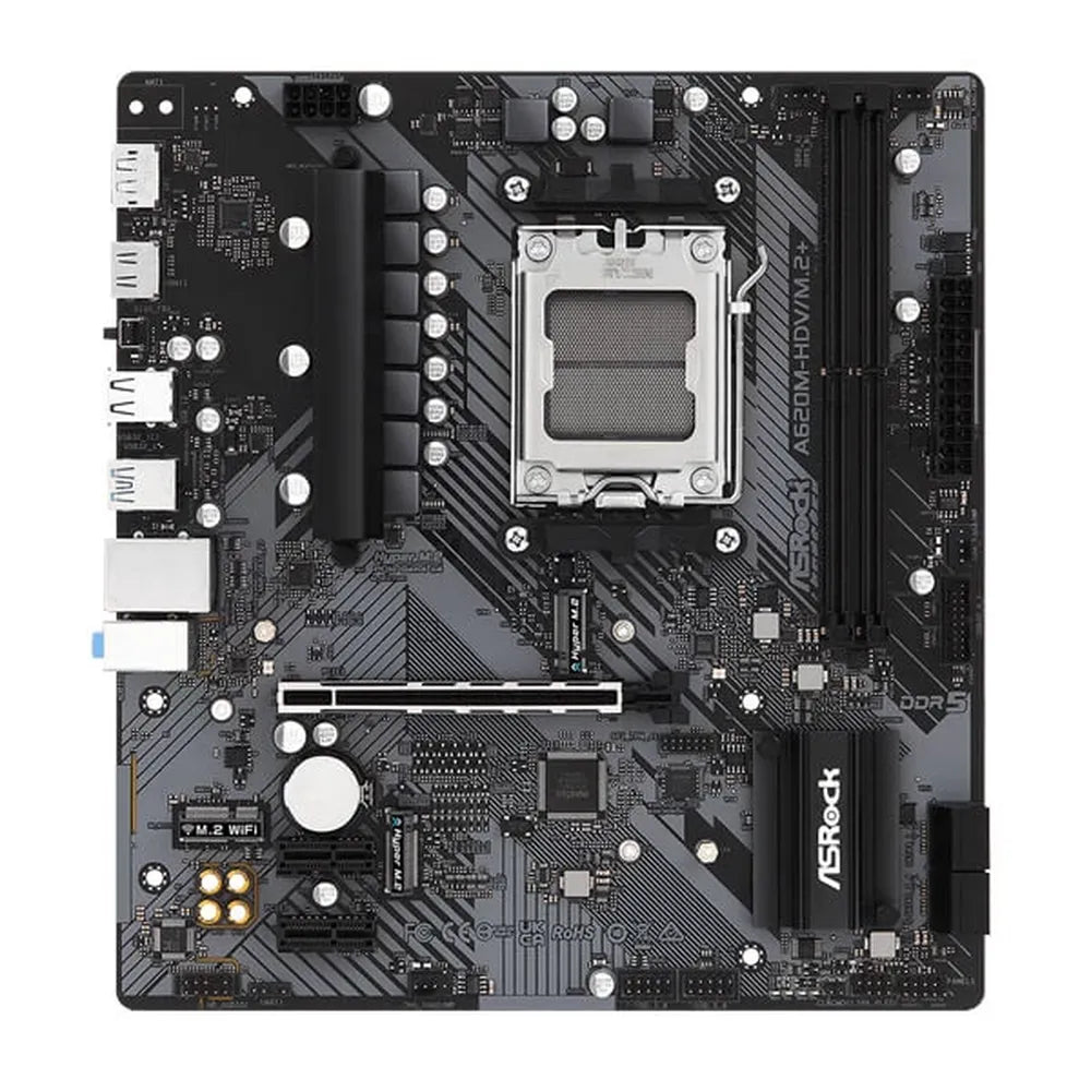 ASROCK A620M-HDV/M.2 Plus DDR5 AMD Motherboard - 3