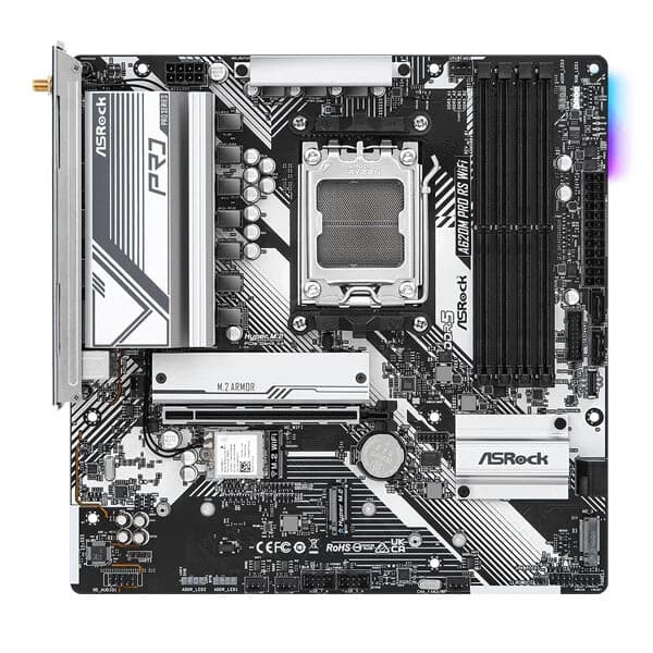 ASROCK A620M Pro RS Wifi DDR5 AMD Motherboard - 3