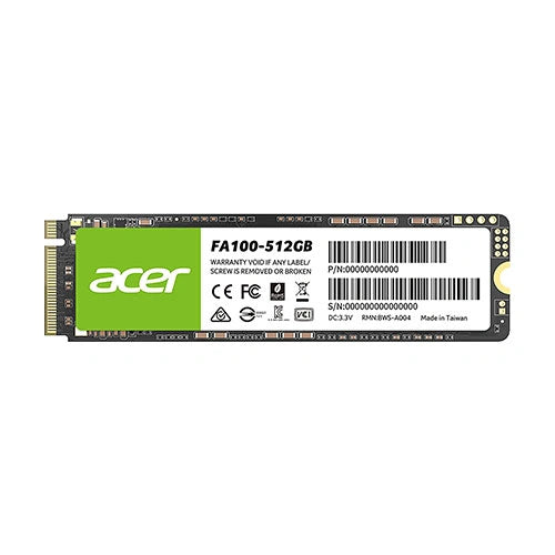 Acer FA100 512GB NVMe Gen3 SSD – photo 2 – Model BL-9BWWA-119 – TechCure India