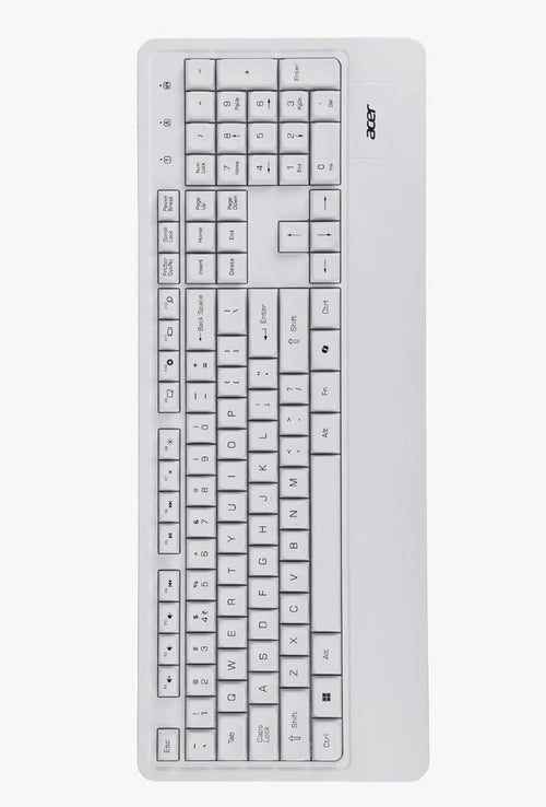 Acer Palmease Wireless White Keyboard and Mouse Combo – Model ZC-A01SI-313 – TechCure India