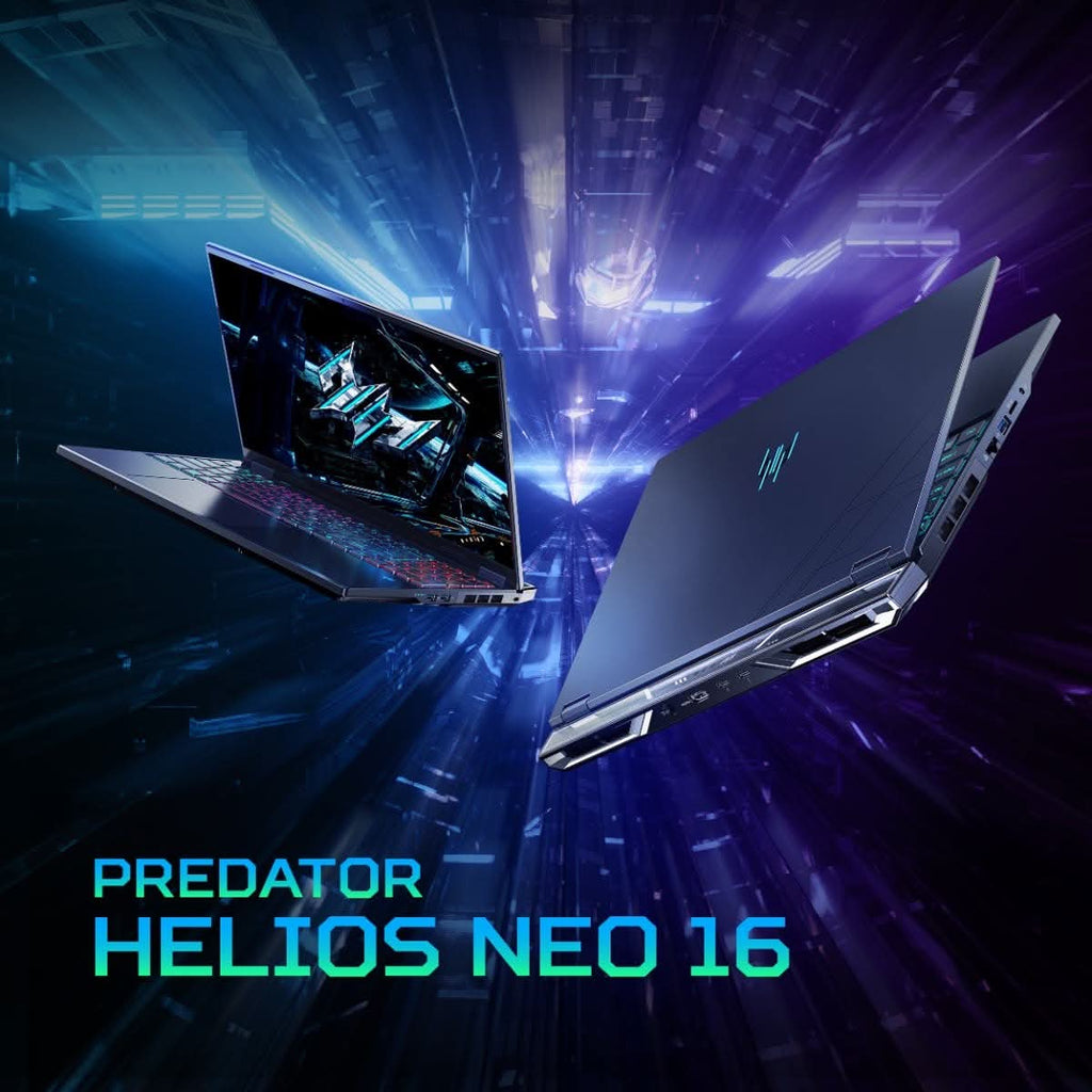 Acer PREDATOR HELIOS NEO 16, Gaming Laptop, Intel Core i9-14900HX, 16GB RAM, 1TB SSD, Windows 11 Home, MS Office, 16.0 inch 180 Hz, NVIDIA GeForce RTX 5070, Black, PHN16-I31, RGB-backlight, UN.U65SI.006 – TechCure India
