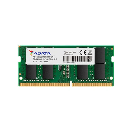Adata 8GB 3200MHz CL22 DDR4 Laptop RAM – Model AD4S32008G22-RGN – TechCure India