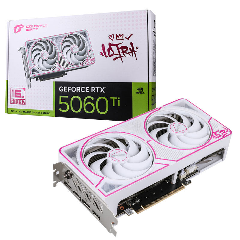 COLORFUL IGAME GEFORCE RTX 5060 TI DUO ULTRA W OC 16GB-V WHITE GRAPHIC CARD – TechCure India
