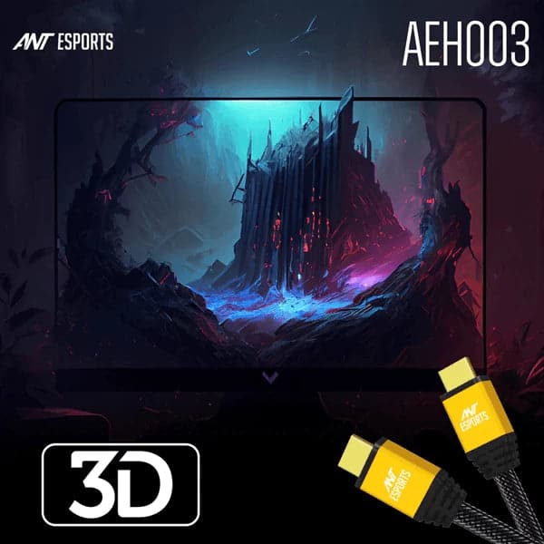 ANT ESPORTS AEH003 3 Meter Braided HDMI Cable - 2