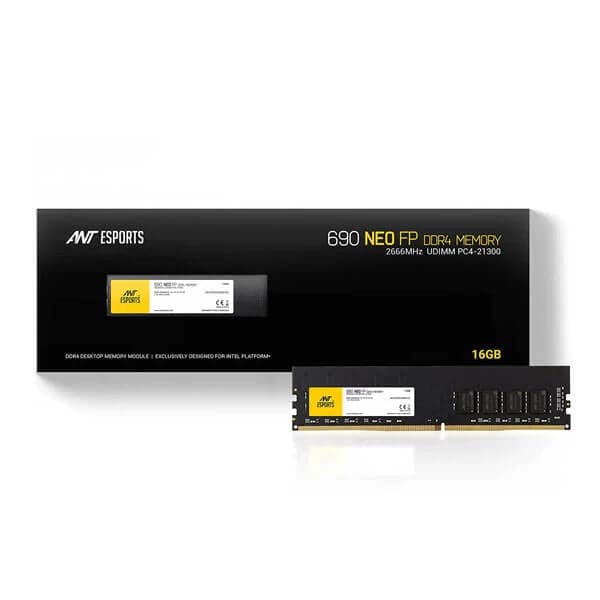 ANT ESPORTS 690 NEO FP 16GB ( 16GB x 1 ) 2666MHz DDR4 RAM ( CL19 ) - 2