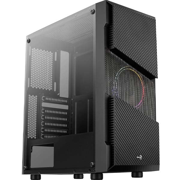 Aerocool Menace Saturn RGB Tower Case, Tempered Glass (Black) – TechCure India