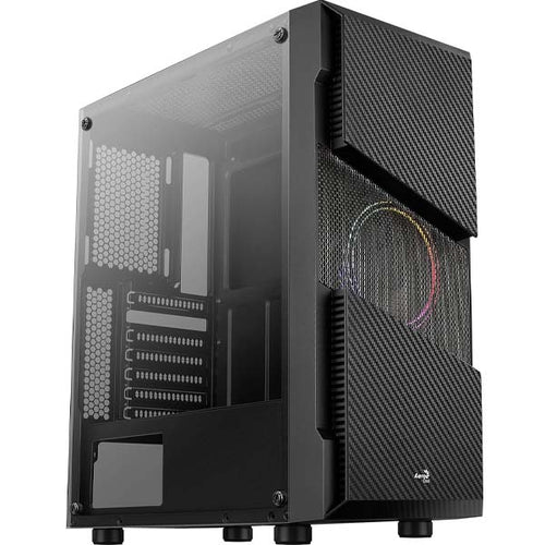 Aerocool Menace Saturn RGB Tower Case, Tempered Glass (Black) – TechCure India