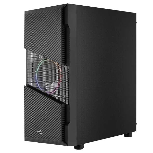 Aerocool Menace Saturn RGB Tower Case, Tempered Glass (Black) – TechCure India