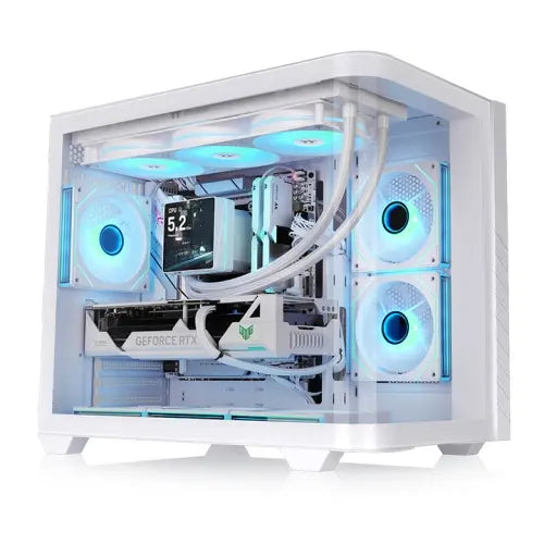Thermaltake Vision 330 CR ARGB Snow ATX Mid Tower Case – TechCure India