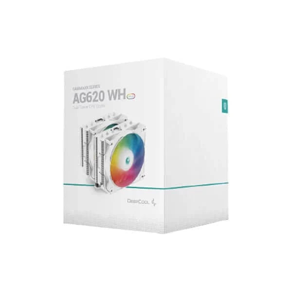 DEEPCOOL Gammaxx AG620 WH ARGB Dual Tower CPU Air Cooler (White) - 3