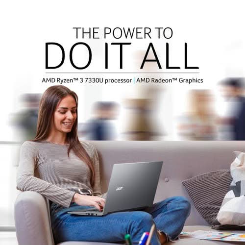 Acer Aspire Lite, AMD Ryzen 3 7330U processor, 8 GB RAM, 512 GB SSD, Full HD, 15.6"/39.62 cm, Windows 11 Home, Steel Gray, 1.59 kg, AL15-41, Thin and Light Laptop UN.31ZSI.045 – TechCure India