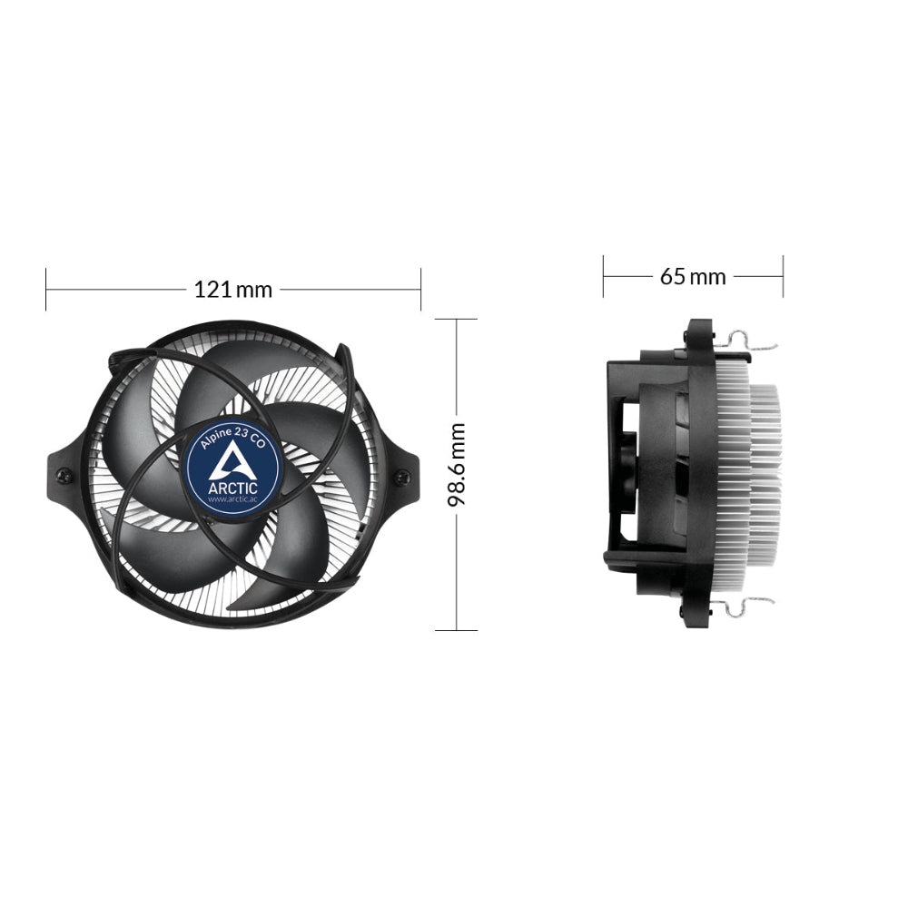 ARCTIC Alpine 23 CO Single Tower CPU Air Cooler – TechCure India
