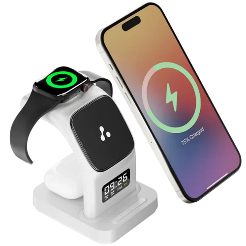 Ambrane Aerosync Trio Wireless Charger - White – TechCure India