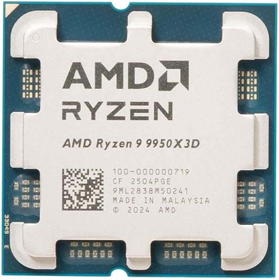 AMD RYZEN 9 9950X 3D 16 CORES UPTO 5.7 GHZ AM5 OEM PROCESSOR – TechCure India